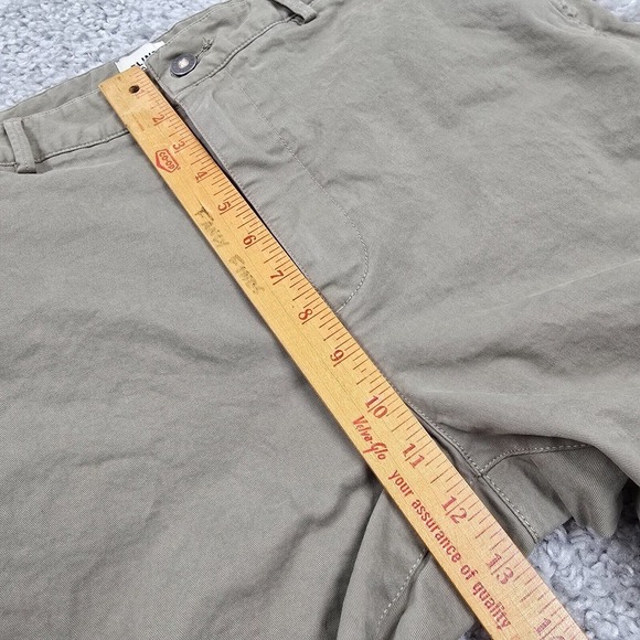 Flint and Tinder Shorts Mens 34 (Fits 32x6.5) Beige Chino Flat Front Office - Picture 10 of 13